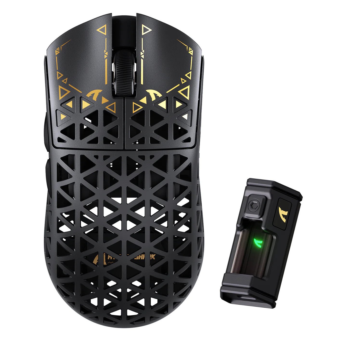 Мышь Attack Shark R5 Ultra Black, PAW3950MAX, 42000 DPI, 2.4/BT/Wired, 100 Million Clicks, 39±3g