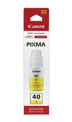 Чернила Canon INK GI-40 Y (3402C001), оригинальные, желтые, 70 мл