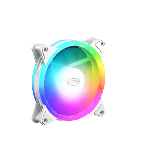 Вентилятор для корпуса PCCooler F3 T120 ARGB WH [120 мм, 1800 об/мин, 46 CFM, 21.6 дБ, PWM]