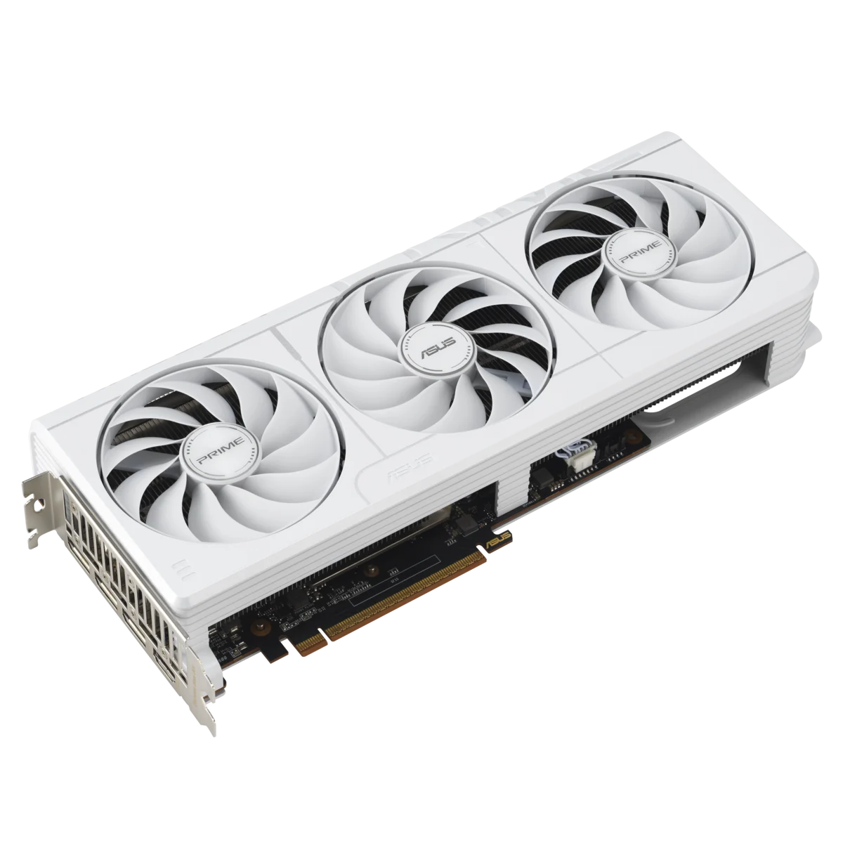 Видеокарта Asus PRIME 9070 XT WHITE (PRIME-RX9070XT-O16G-WHITE) [16 ГБ, GDDR6, 256 бит, HDMI (2 шт), DisplayPort (2 шт)]