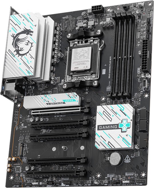 Материнская плата MSI B840 GAMING PLUS WIFI [AM5, AMD B840, 4xDDR 5, 2xM.2, 5xPCI-E x16, Standard-ATX]