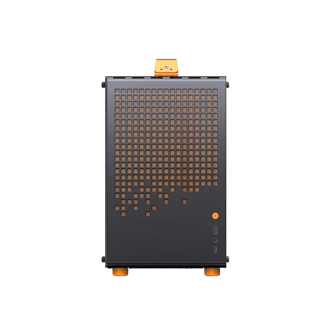 Корпус Jonsbo Z20 BK-Orange [Mini Tower, Без вентиляторов, черный / оранжевый]