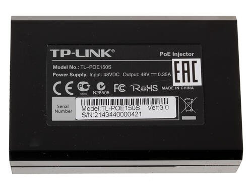 Инжектор PoE GbE Tp-Link TL-PoE150S