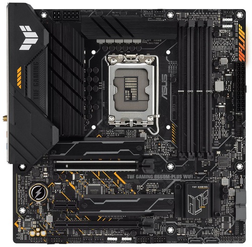 Материнская плата ASUS TUF GAMING B660M-PLUS WIFI [LGA 1700, Intel B660, 4xDDR 5, 2xM.2, 2xPCI-E x16, Micro-ATX]