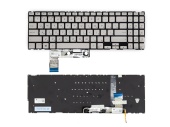 Клавиатура для ноутбука Asus Zenbook 15 UX533, RU, подсветка, серебристая
