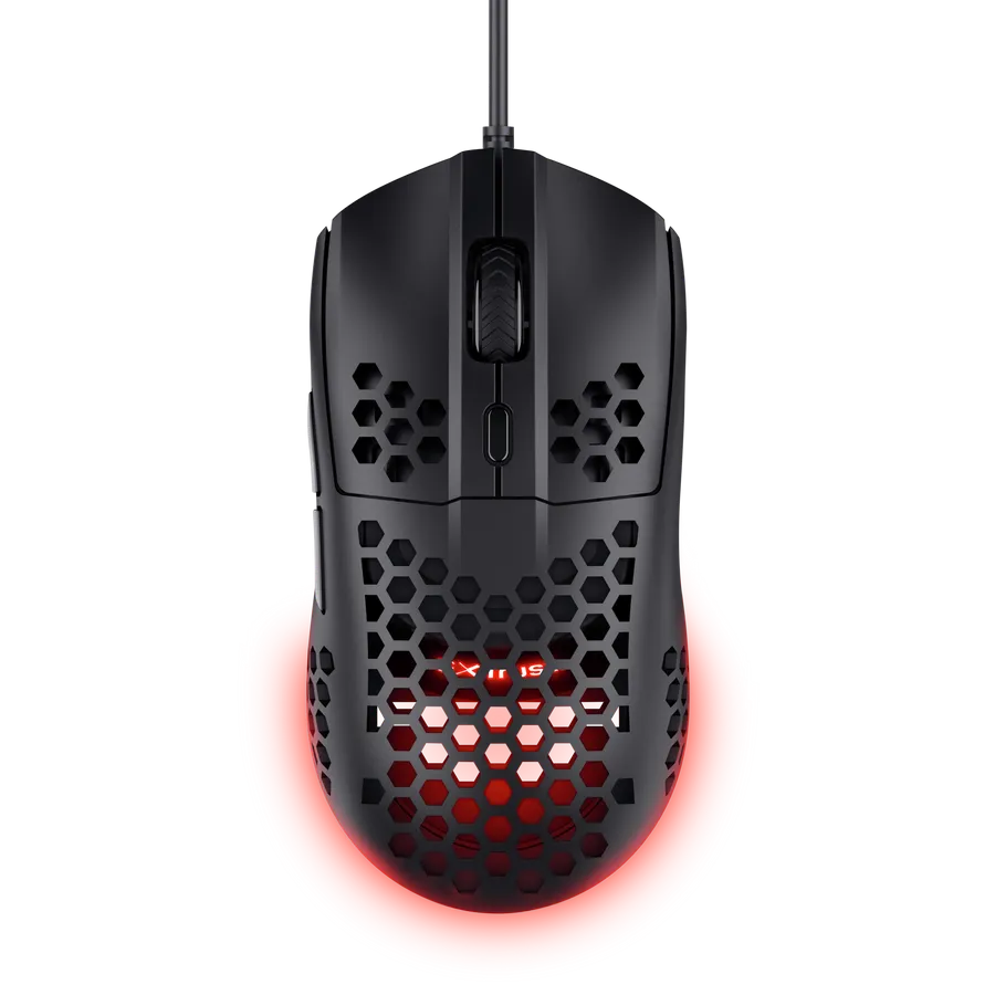 Мышь Trust GXT 928 Helox (25306) [проводная, светодиодная, 6400 DPI, подсветка, черная]