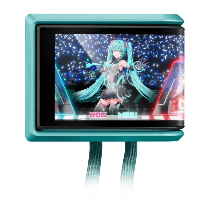 Система охлаждения Asus ROG RYUO IV 360 ARGB Hatsune Miku Edition [120 x 120 мм, 2650 об/мин, 39,6 дБ, 4 pin]