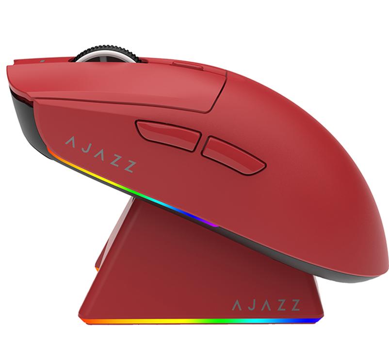 Мышь Ajazz AJ139 V2 MC (AJ139/V2/MC/Red) [беспроводная, светодиодная, 12000 DPI, 1000 Гц подсветка, Красный]