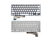 Клавиатура для ноутбука Asus VivoBook 14 X4031, RU, без рамки, серебристая