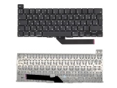 Клавиатура для ноутбука Apple MacBook PRO A2141, RU, маленький Enter, черная