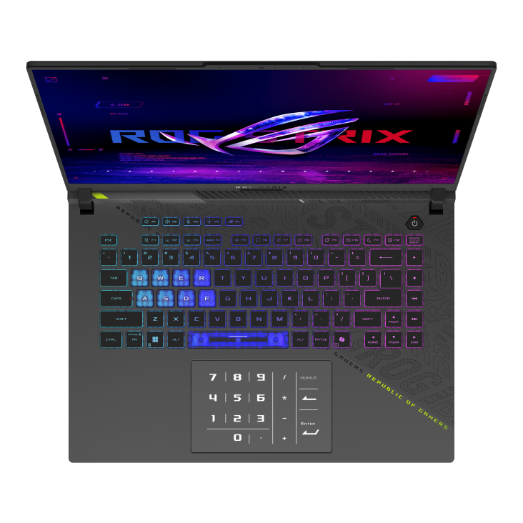 Ноутбук Asus ROG Strix G16 G614PM-S5138 (90NR0KW8-M007K0) [16", Ryzen 9 8940HX, 16 ГБ ОЗУ, 512 ГБ SSD, RTX 5060, DOS]