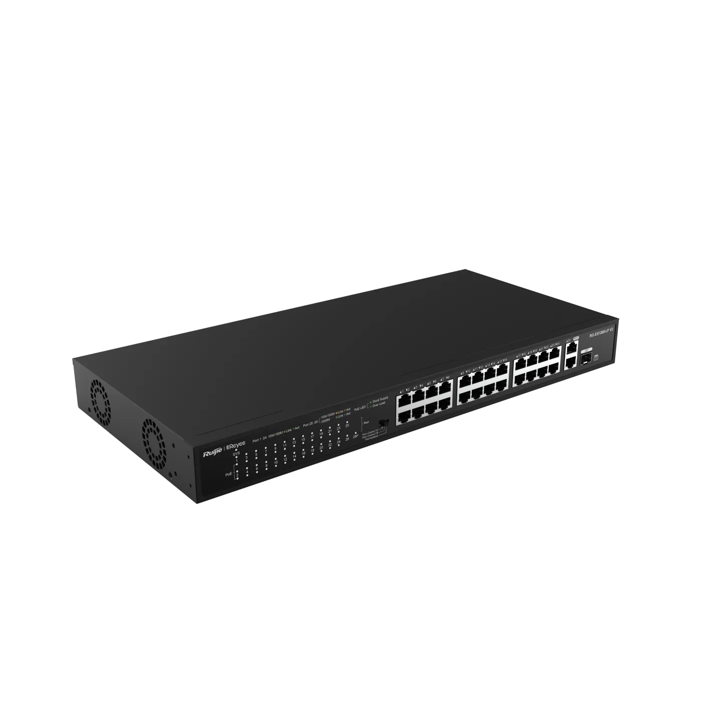 Коммутатор неуправляемый Reyee RG-ES126S-P V2 - купить в интернет-магазине Forcecom.kz Коммутатор неуправляемый Reyee RG-ES126S-P V2