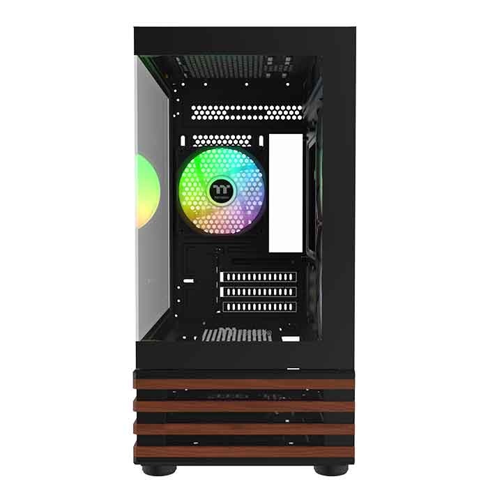 Корпус Thermaltake View 170 WS Black (CA-1Z4-00M1WN-WS) [Mini Tower, 3 x 120 мм, черный]