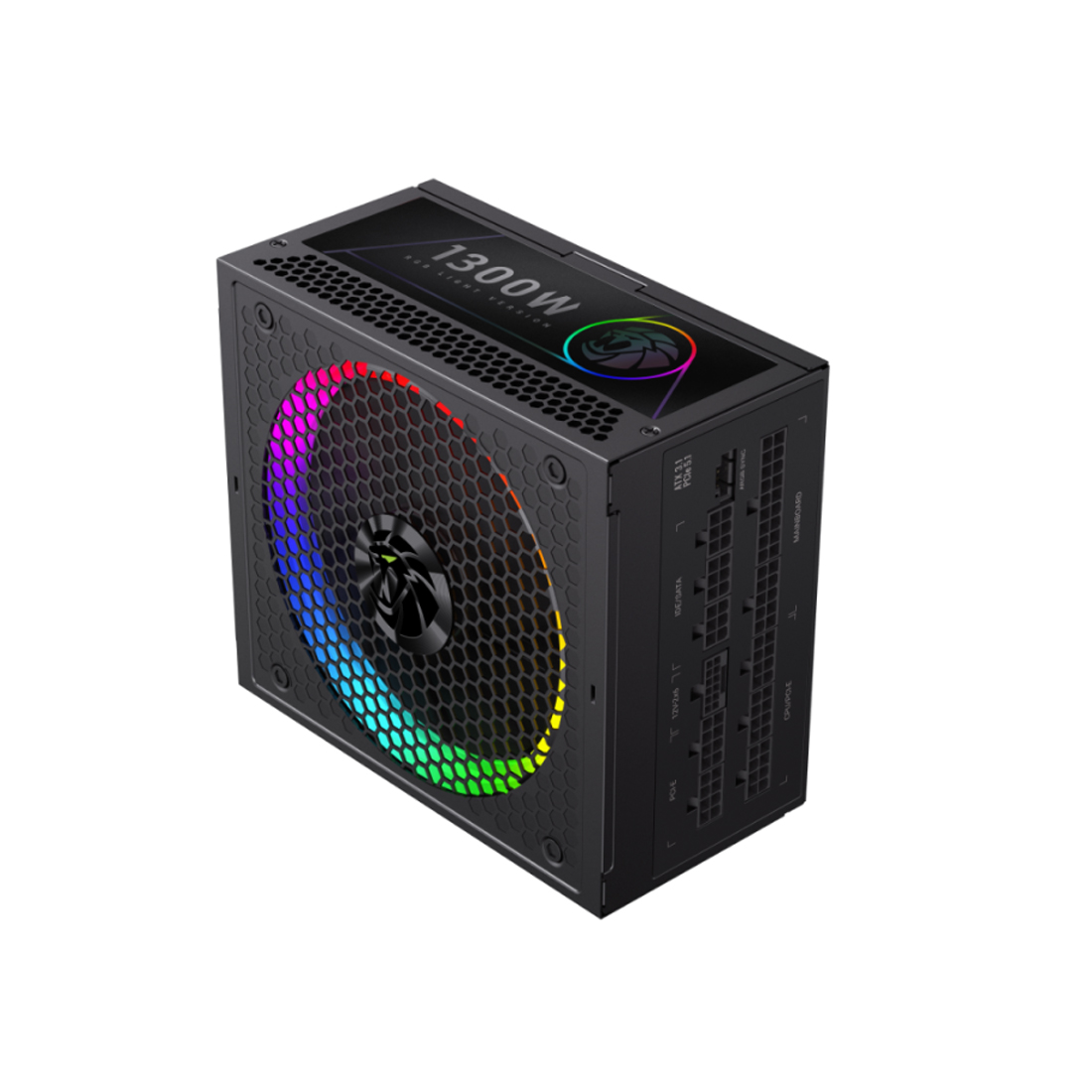 Блок питания GameMax RGB PRO 1300P (2110-1300B0028) [1300 Вт, 80 PLUS Platinum, 10x SATA, 1 x 16 pin (12VHPWR), 4 x 6+2 pin PCIe, 2x 4+4 pin CPU, ATX]
