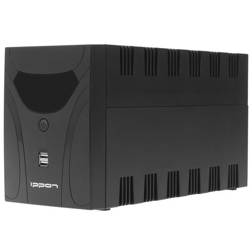 ИБП Ippon Smart Power Pro II 1200, 1200VA, 720Вт, AVR 162-290В, 6(2)хС13, управление по USB/RS-232, RJ-45, LCD