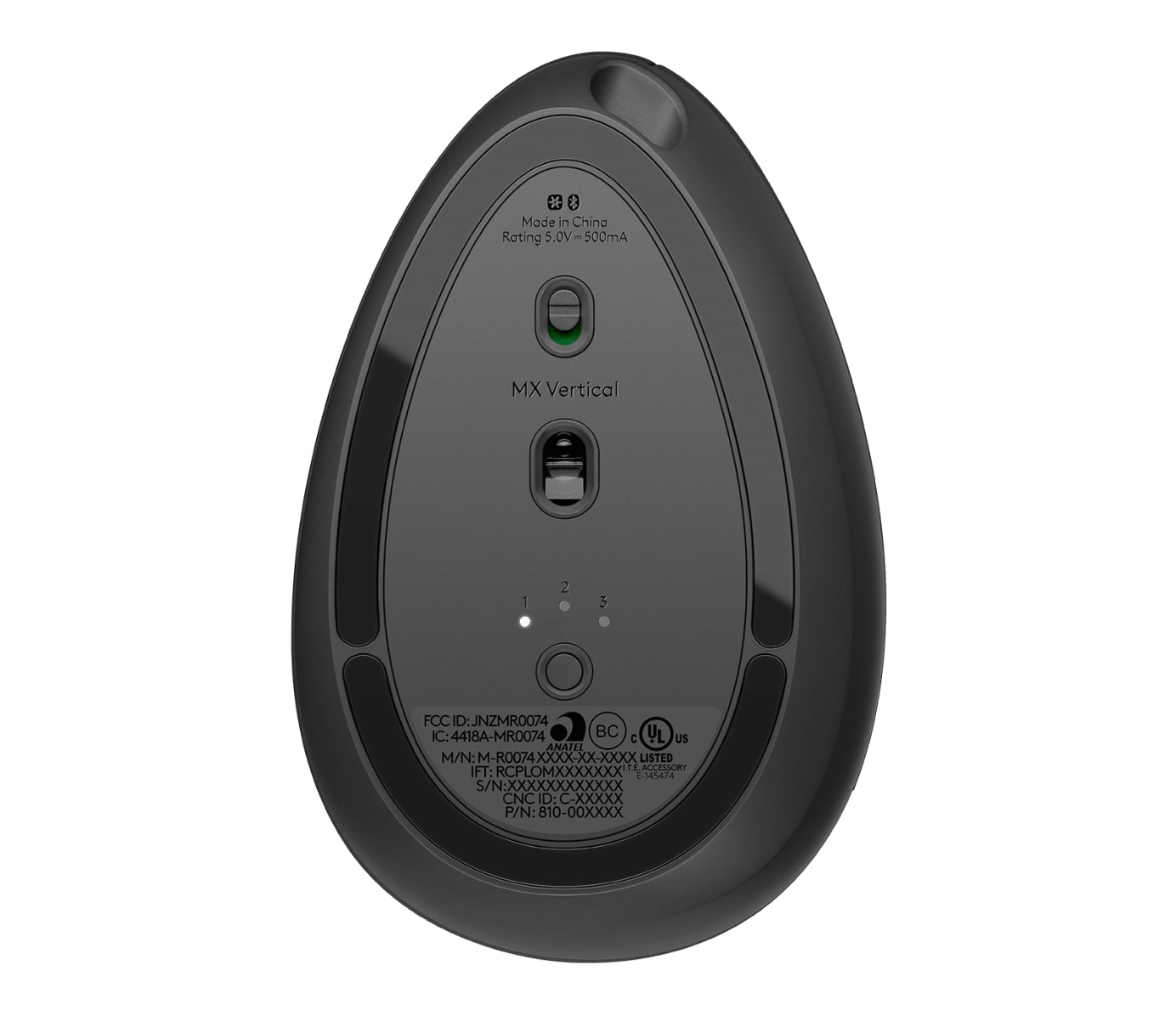 Мышь Logitech MX Vertical (910-005448) [беспроводная, светодиодная, 4000 DPI]