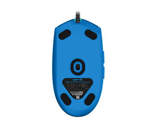 Мышь Logitech G203 LIGHTSYNC (910-005798) [проводная, светодиодная, 8000 DPI, подсветка, синий]