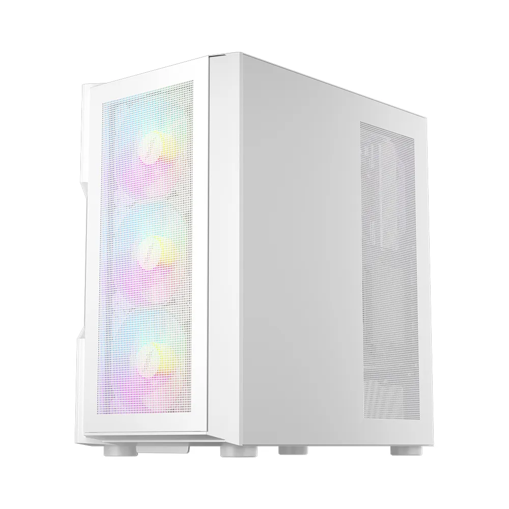 Корпус 1stPlayer T7-P (T7-P-WH-4F7-W) [Midi Tower, 4 x 12 см, белый]