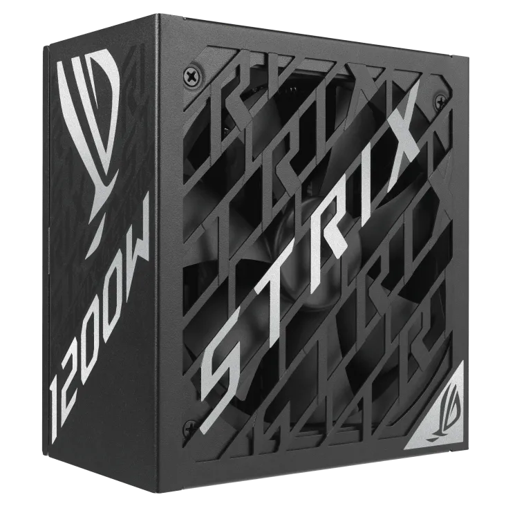 Блок питания Asus ROG STRIX 1200W Platinum (ROG-STRIX-1200P-GAMING) [1200 Вт, 80 PLUS Platinum, 6x SATA, 4x 6+2 pin, 1x 16 pin (12VHPWR) PCIe, 2x 4+4 pin CPU, ATX]