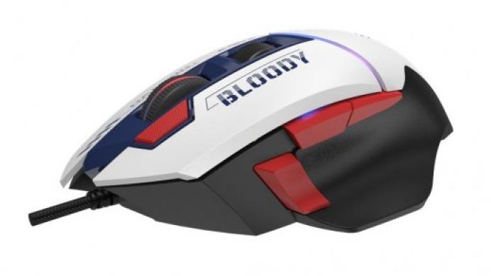 Мышь Bloody W95 Ultra (Sports Navy) [проводная, светодиодная, 20000 DPI, 2000 Гц подсветка, белая]