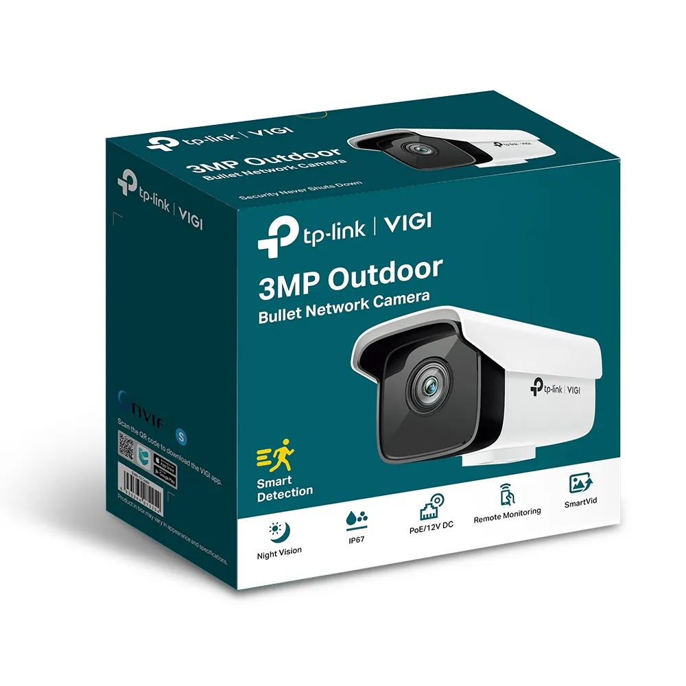 Tp-link VIGI C300HP-4 Уличная цилиндрическая IP‑камера 3 МП
