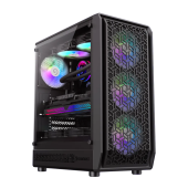 Корпус Gembird FORGE AB (1115-3801R0007) [Midi Tower, Без вентиляторов, черный]