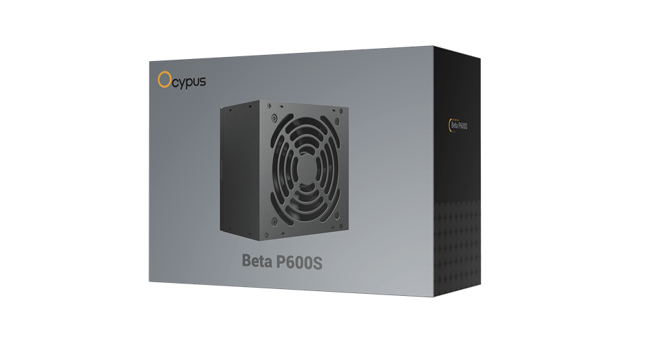 Блок питания Ocypus  500W, Beta P600S, Non modular, ATX, КПД 80%, Черный, Beta-P500S-NDHBK026X-EU
