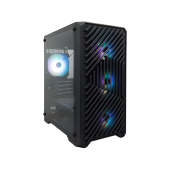 Корпус 1stPlayer TRILOBITE T5 (T5-BK-4F7) [Mini Tower, 4*120мм F2 RGB, черный]