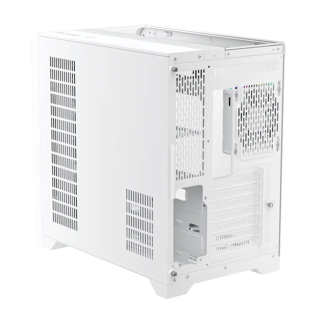 Корпус 1stPlayer RT7 WHITE (RT7-WH-3FC7R-W-1FC7-W) [Midi Tower, 4 x 120 мм, белый]