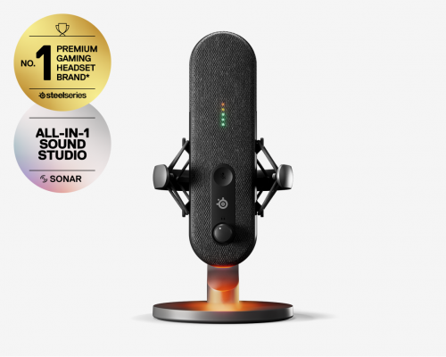 Настольный микрофон Steelseries Alias 61601, черный