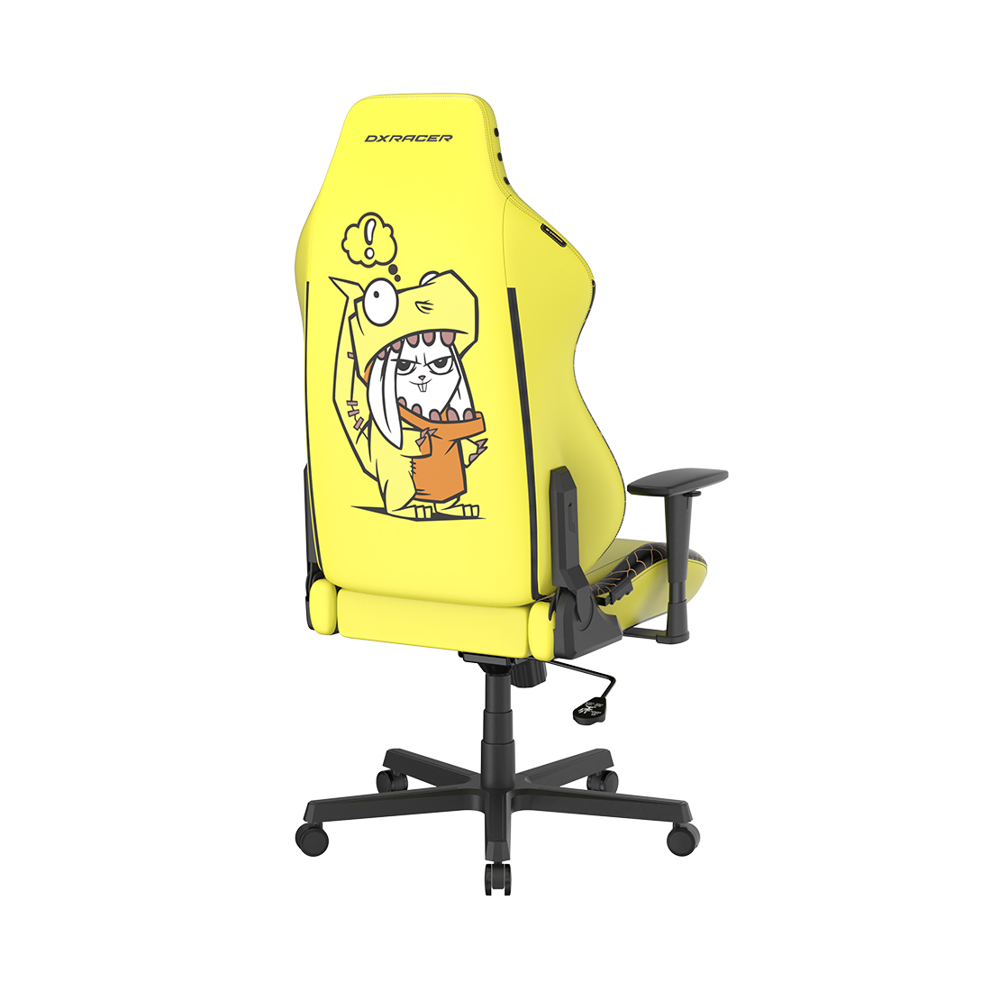 Игровое компьютерное кресло DX Racer Hammer GC/LHE23LTA/Rabbit in Dino, Желтый