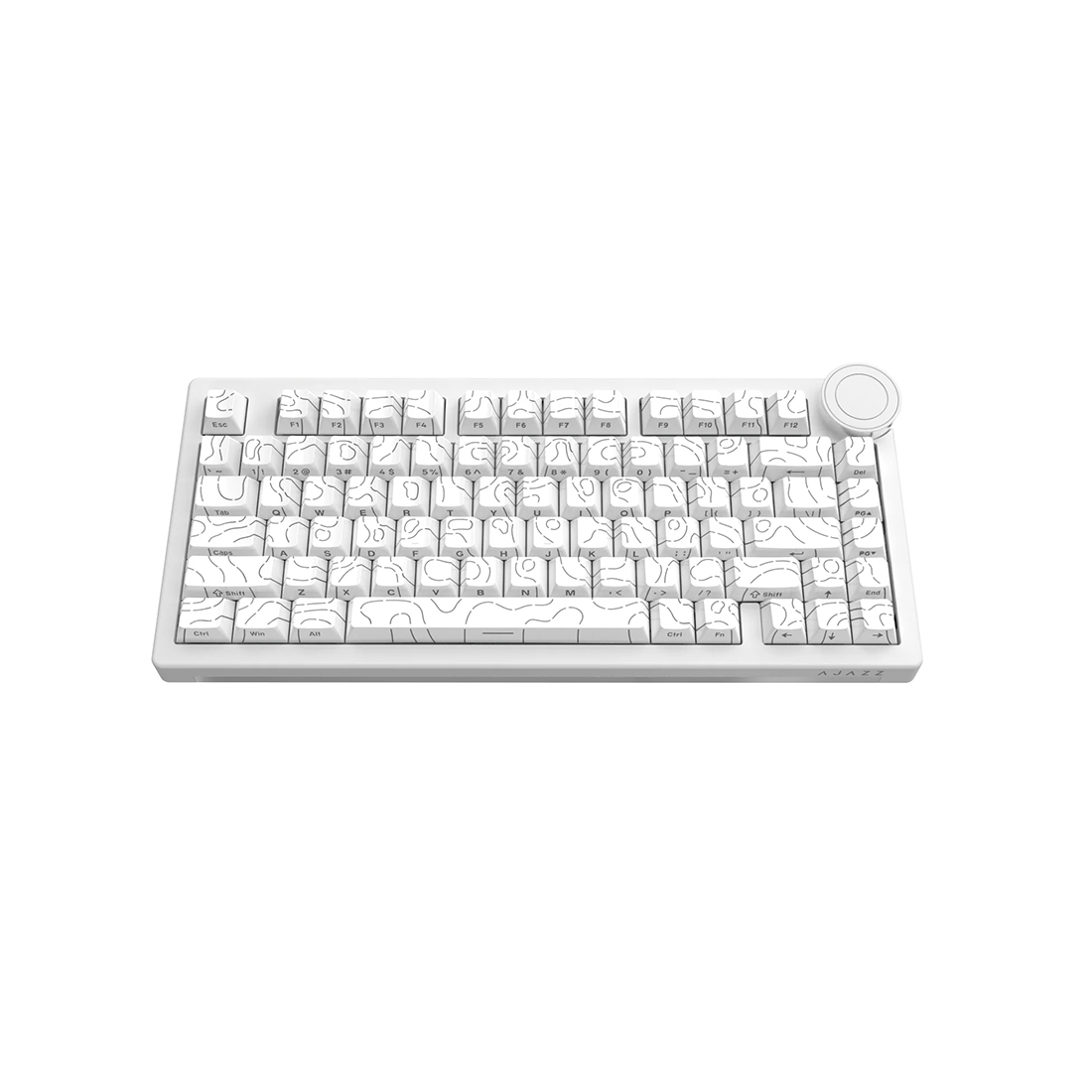 Клавиатура Ajazz AK820 [Механическая, проводная, клавиш - 82, подсветка, белая]