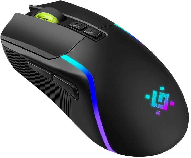 Мышь Defender Orini GM-141 (52141) [беспроводная, светодиодная, 12800 DPI, 250 Гц подсветка, черная]