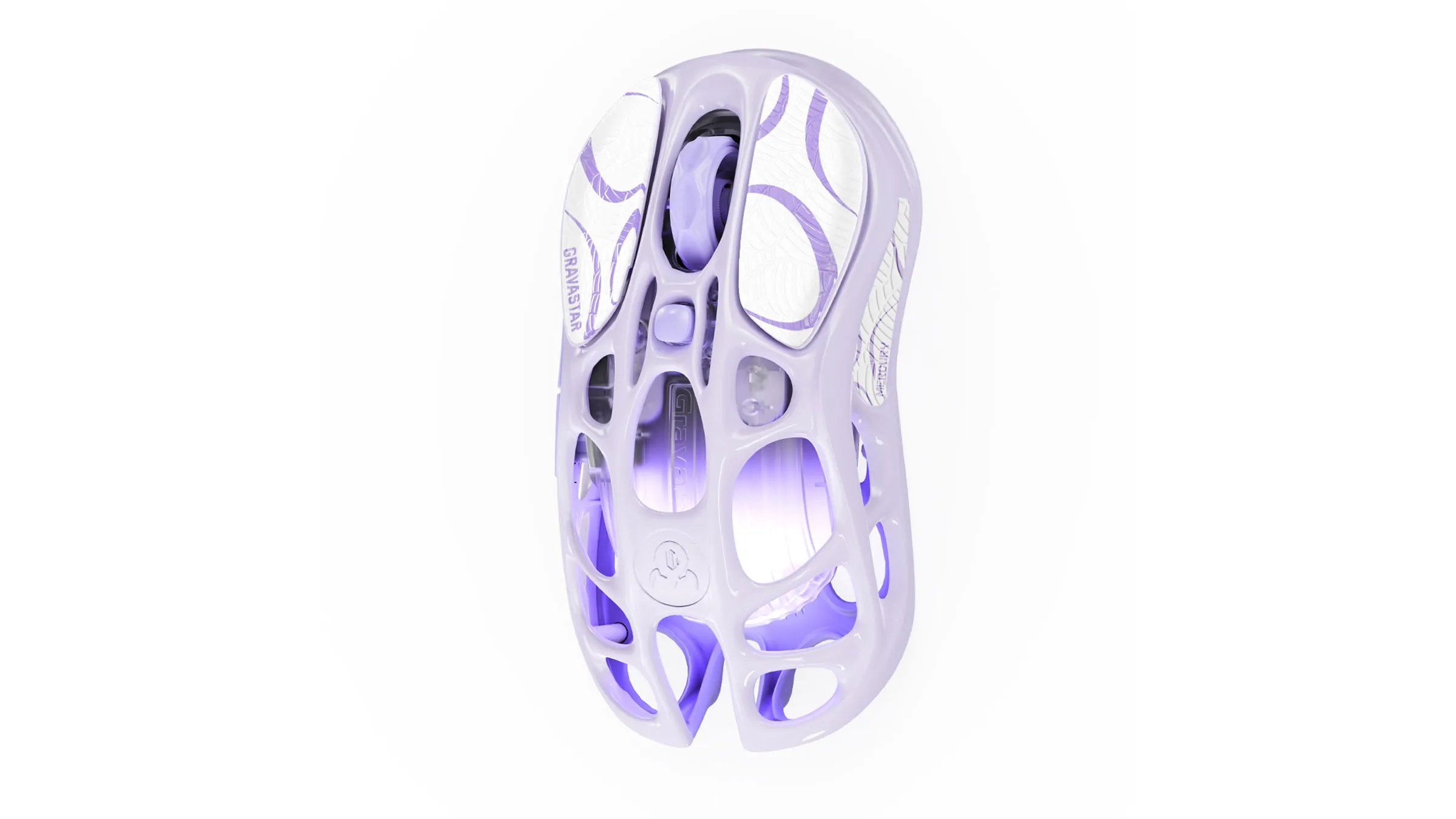 Мышь Gravastar Mercury M1 Pro [беспроводная, светодиодная, 26000 DPI, 1000 Гц подсветка, Фиолетовый]