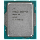 Процессор Intel Сore i3-12100F, [LGA 1700, 4 x 3.3 ГГц, TDP 89 Вт, OEM]