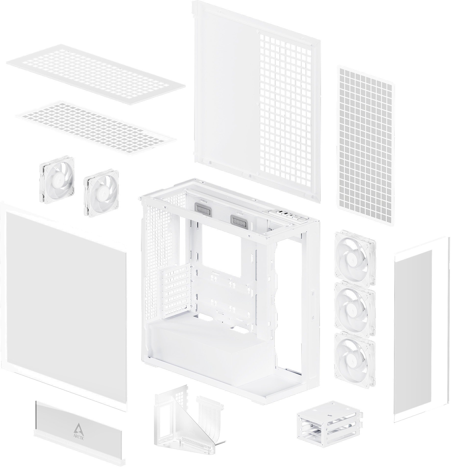 Корпус Arctic Cooling Xtender XG (ACPCC00017A) [Midi Tower, белый]