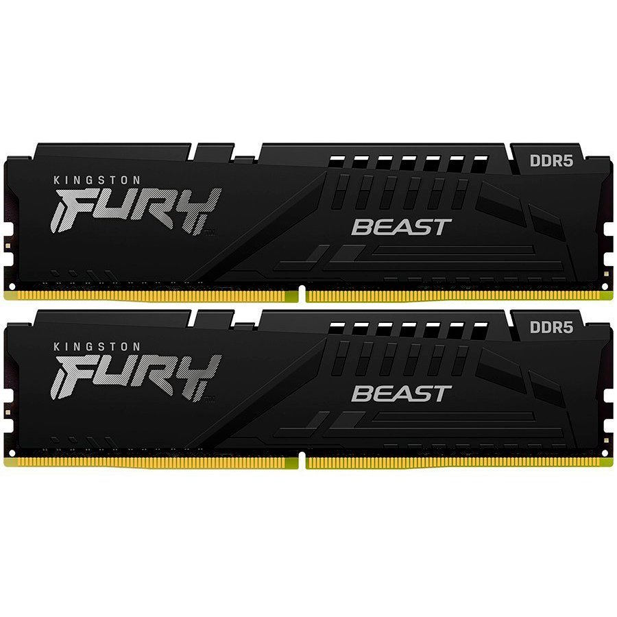 Комплект оперативной памяти Kingston FURY Beast DDR5 (KF560C30BBEK2-32) [32 ГБ, DDR 5, 6000 МГц, 1.4 В, KIT]