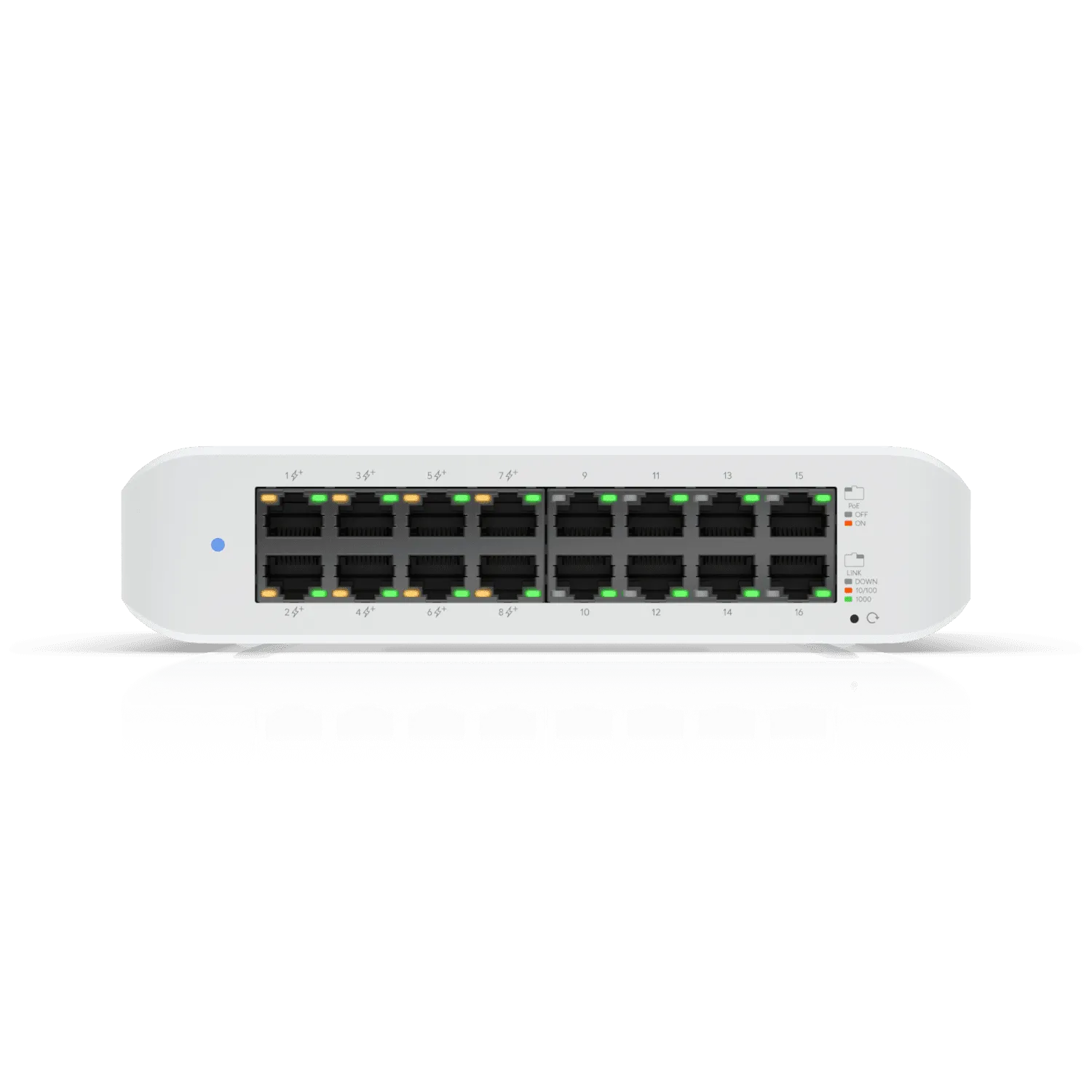 Коммутатор Ubiquiti Lite 16 PoE (USW-Lite-16-POE-EU), управляемый - купить в интернет-магазине Forcecom.kz Коммутатор Ubiquiti Lite 16 PoE (USW-Lite-16-POE-EU), управляемый
