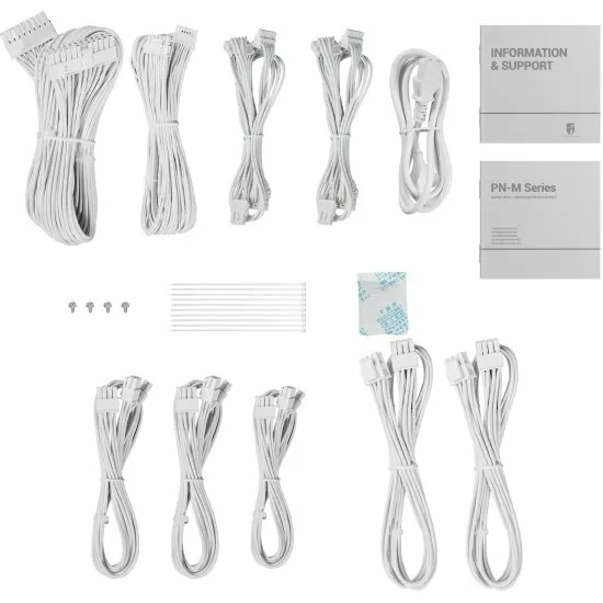 Блок питания DeepCool PN850М WH (R-PN850M-FC0W-WGEU) [850, 80 PLUS Gold, 8x SATA, 3x 6+2 pin, 1x 16 pin (12VHPWR) PCIe, 2x 4+4 pin CPU, ATX]