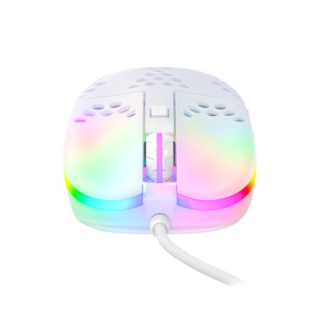 Мышь Xtrfy MZ1 (MZ1-RGB-WHITE-TP) [проводная, светодиодная, 16000 DPI, 1000 Гц, подсветка, белый]