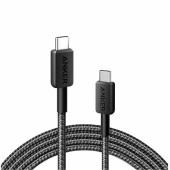 Интерфейсный кабель Anker 322 USB-C to USB-C Cable 1м (A81F5G11) Черный