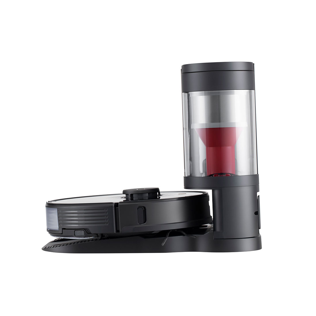 Робот-пылесос Roborock S7+ с зарядным устройством и автовыгрузкой мусора (AED01HRR/AED02HRR) Черный