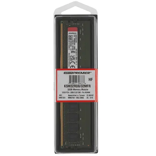 Серверная оперативная память Kingston Server Premier (KSM32RD8/32MFR) [32 ГБ, DDR 4, 3200 МГц, RDIMM]