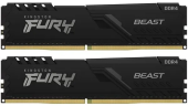 Комплект оперативной памяти Kingston Fury Beast (KF432C16BBK2/16WP) [16 ГБ, DDR 4, 3200 МГц, 1.35 В, KIT]