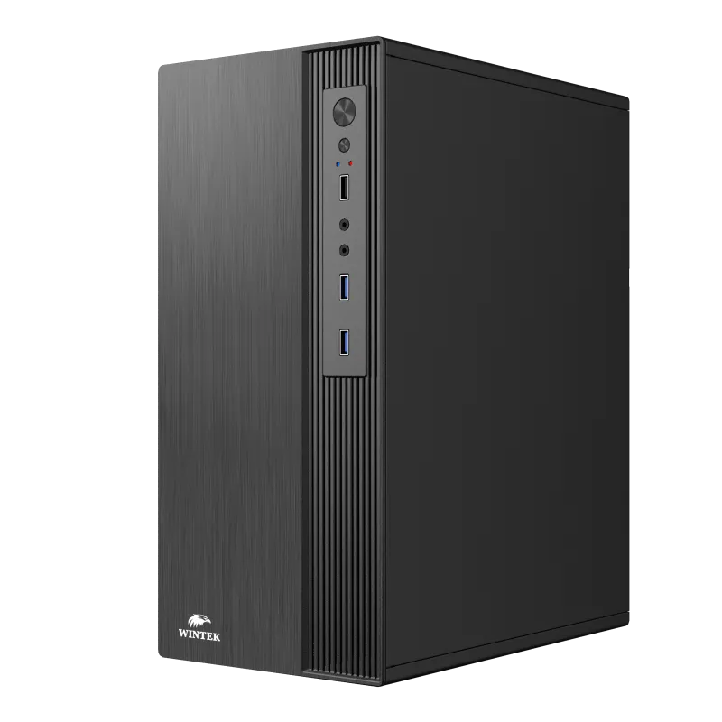 Корпус Wintek K310-A450-12F [Mini Tower, Без вентиляторов, черный]