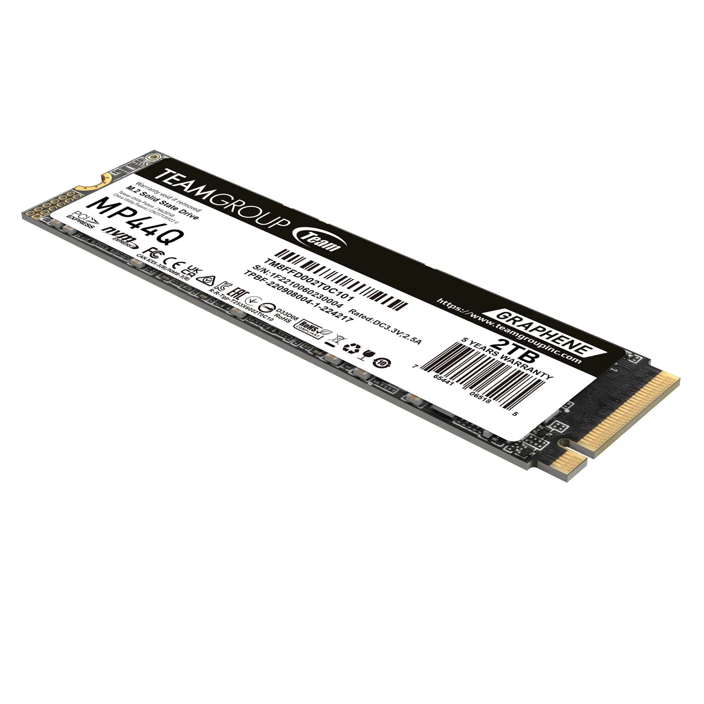 SSD-накопитель Team Group MP44Q (TM8FFD002T0C101) [2 ТБ, M.2, PCI-E, 7000/5900 МБит/с]
