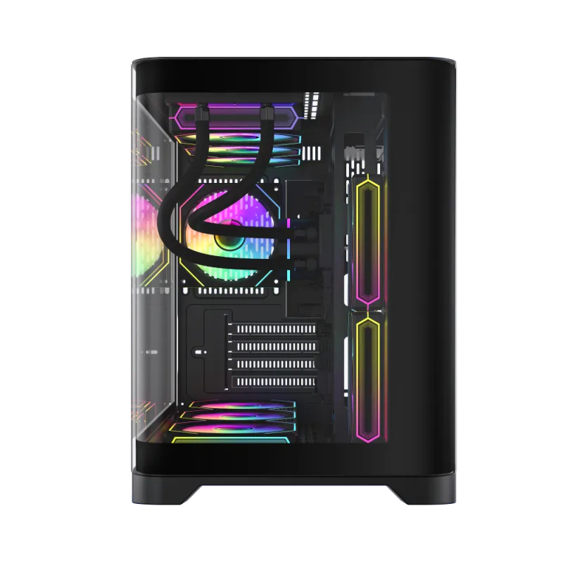 Корпус GameMax HYPE-M Black (9101-0000R0185) [Mini Tower, 1 x 120 мм, черный]