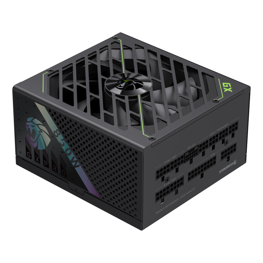 Блок питания GameMax GX PRO 850G Gold (2121-0850B0036) [850 Вт, 80 PLUS Gold, 6x SATA, 1 x 16 pin (12VHPWR), 4 x 6+2 pin PCIe, 2x 4+4 pin CPU, ATX]