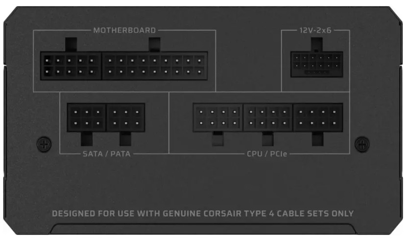 Блок питания Corsair RM750e (CP-9020295-EU) [750 В, 80 PLUS Gold, 6x SATA, 1 x 16 pin (12VHPWR), 3 x 6+2 pin PCIe, 2x 4+4 pin CPU, ATX]