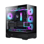 Корпус HuntKey MVP Destiny [Midi Tower, 4x 120 мм ARGB, Черный]